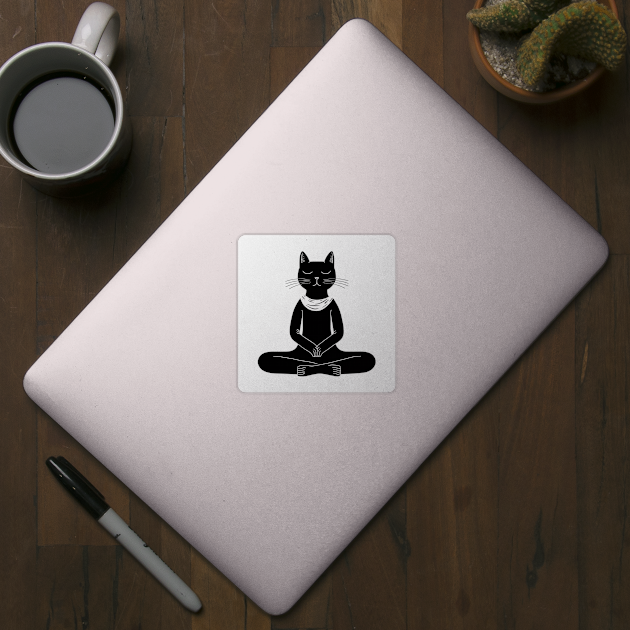 Yoga Cat by aphian